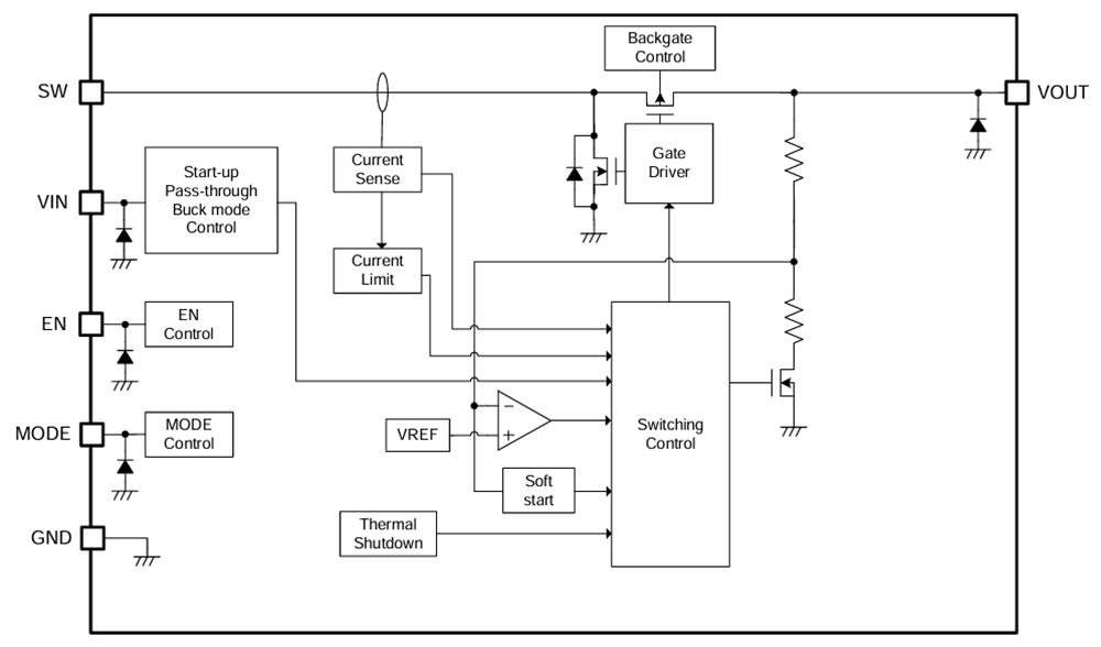 Block Diagram - Nisshinbo NC4650 Boost Switching Regulators