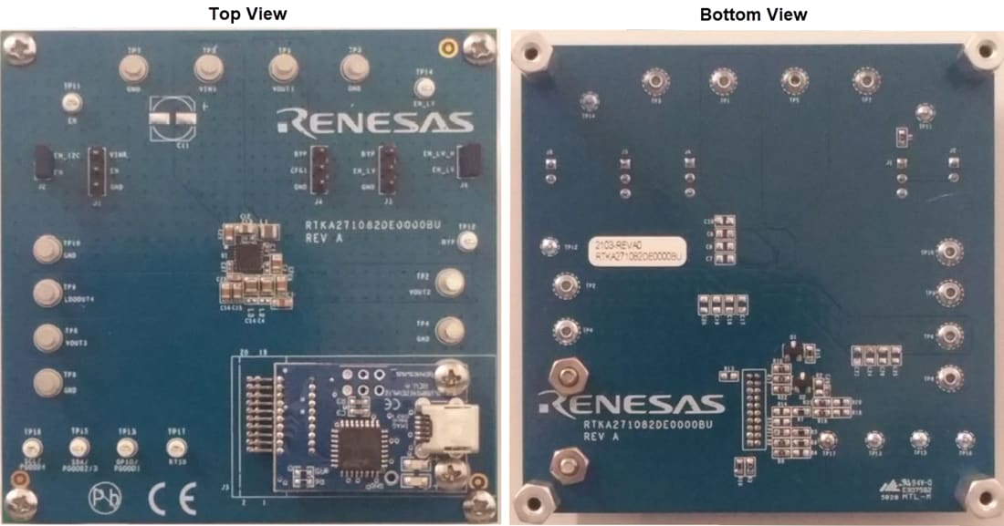 Mechanical Drawing - Renesas Electronics RTKA271082DE0000BU Evaluation Board