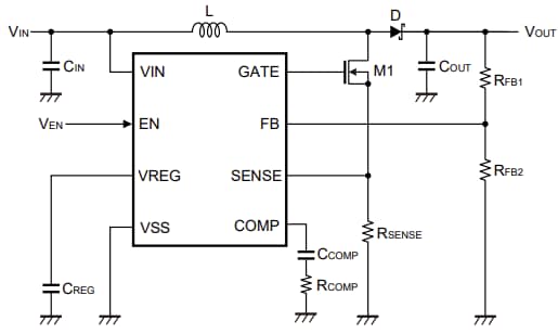 Application Circuit Diagram - ABLIC S-19990 Flyback Switching Regulator Controller ICs