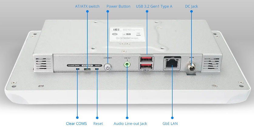 Infographic - IEI Technology IASO-W08PLED-N6210 Medical Panel PC