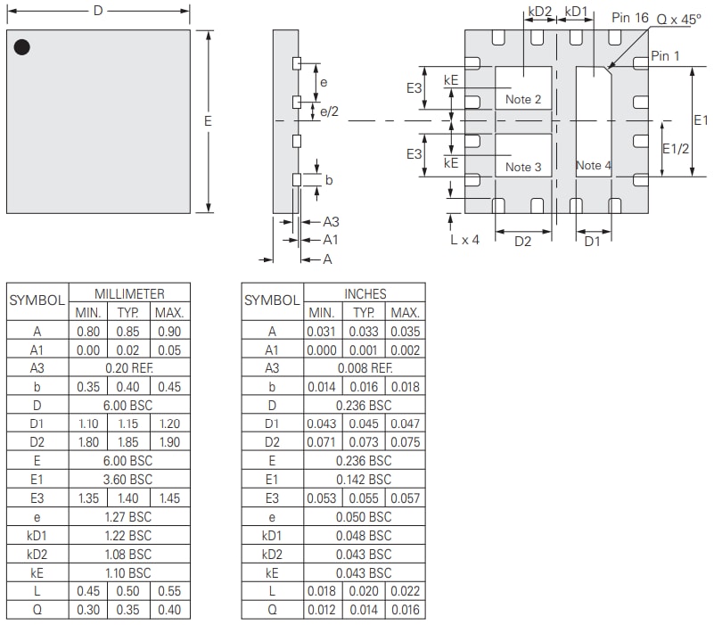 Mechanical Drawing - Littelfuse CPC2501M Solid State Relay
