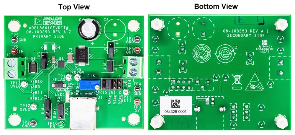 Mechanical Drawing - Analog Devices / Maxim Integrated ADPL8661xEVKIT Evaluation Kit